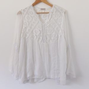 White blouse made in Italy